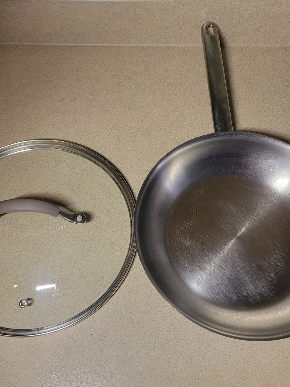 Tramontina 18/10 Stainless Steel 26cm (10”) Frying Pan / Skillet W/Lid